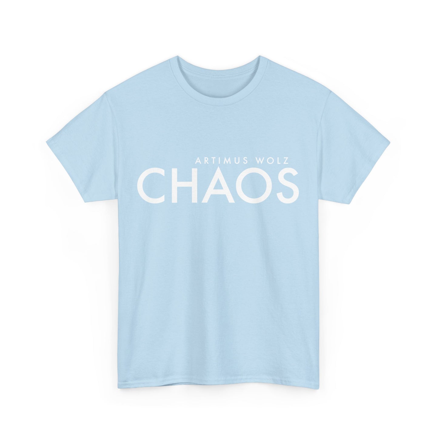 Chaos White Logo Crew Neck Tee