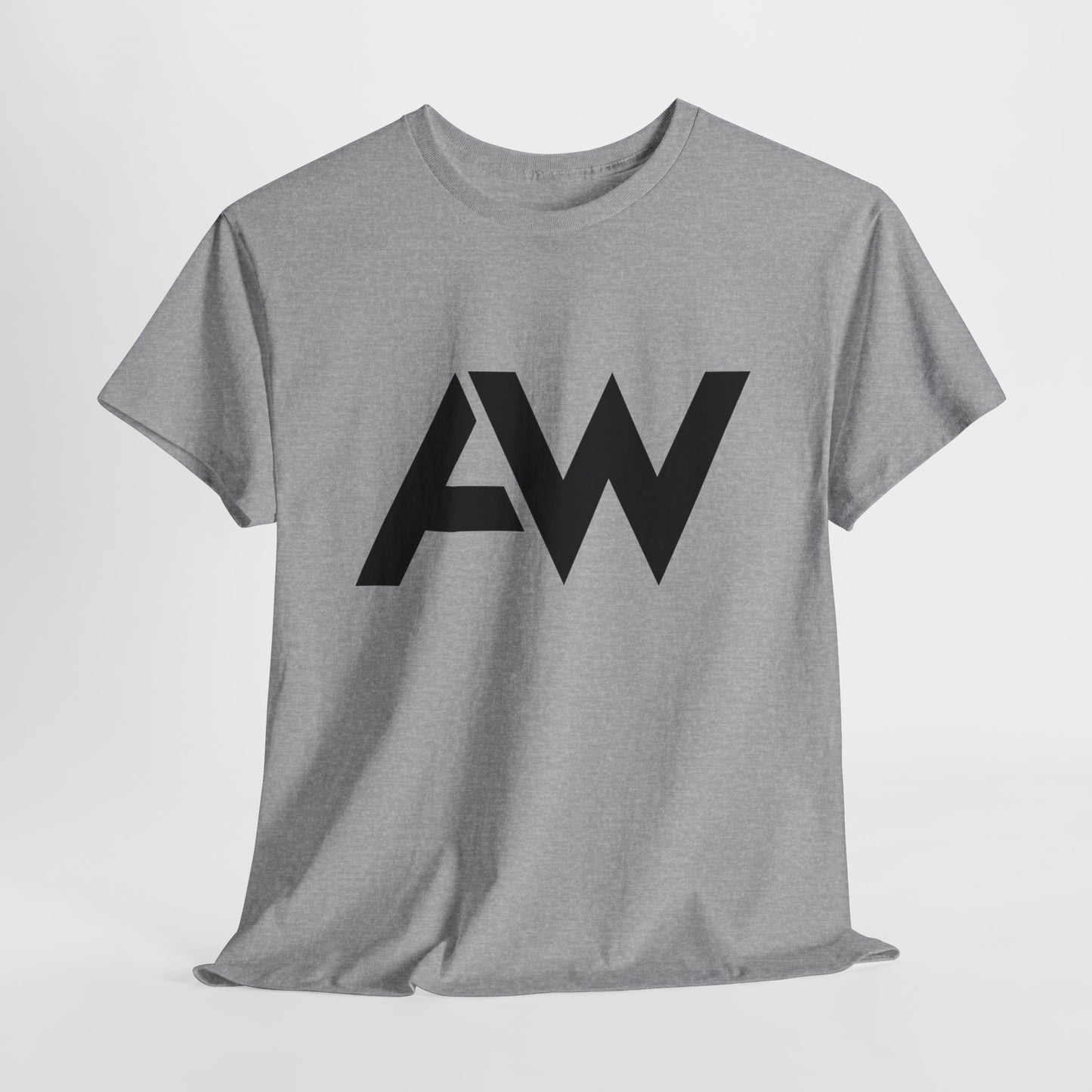 AW Black Logo Crew Neck Tee