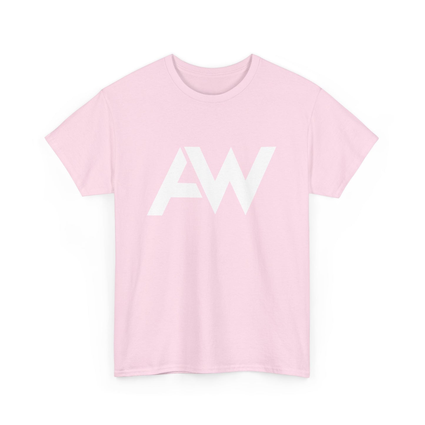 AW White Logo Crew Neck Tee