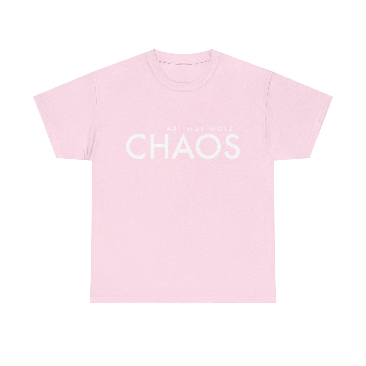 Chaos White Logo Crew Neck Tee