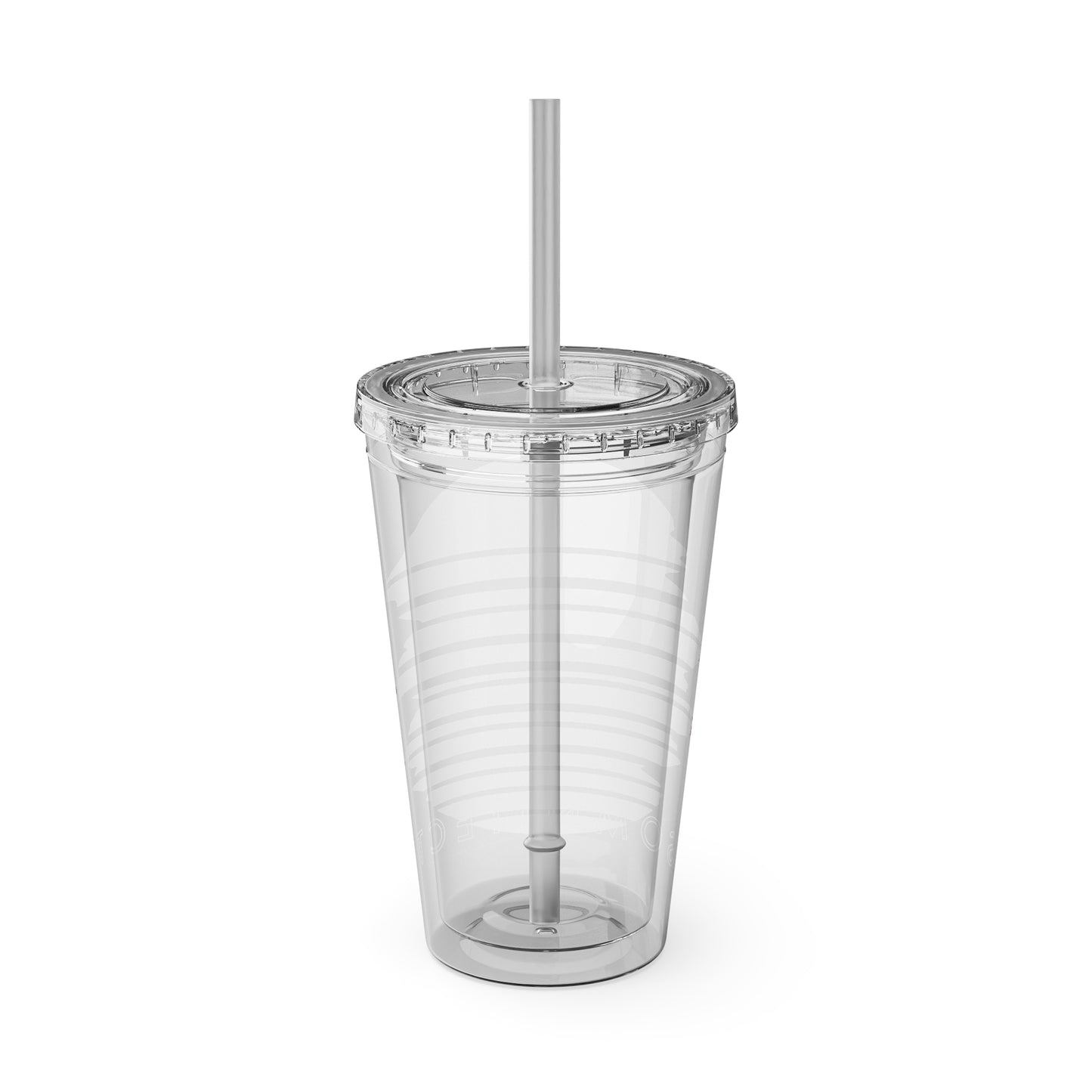 SOMNITECT Vaporwave Sunsplash Tumbler with Straw, 16oz