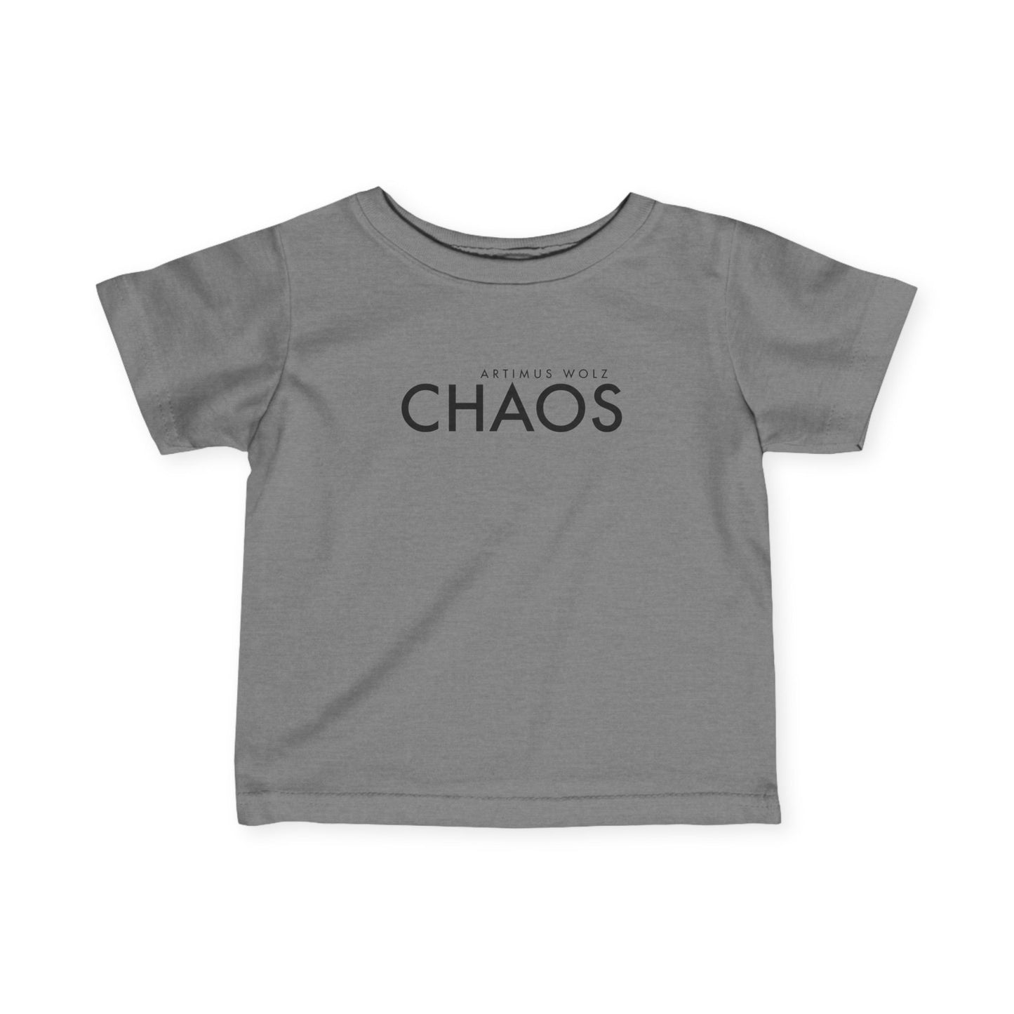 Artimus Wolz Chaos Baby Fine Jersey Tee (Black Logo)