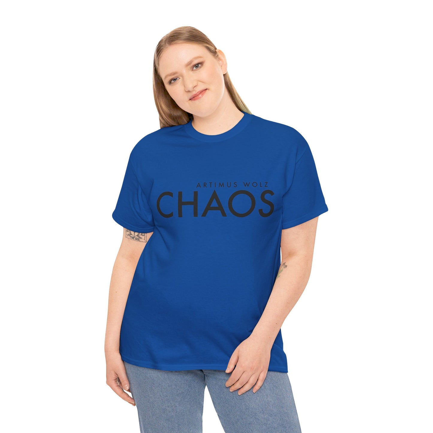 Chaos Black Logo Crew Neck Tee