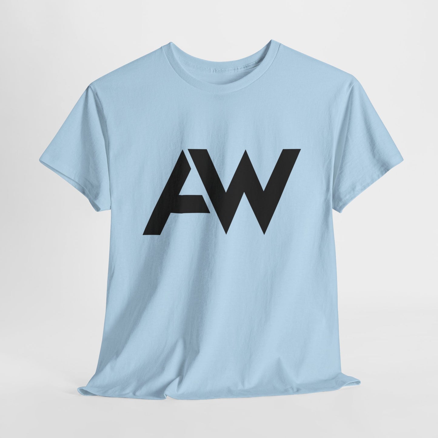 AW Black Logo Crew Neck Tee