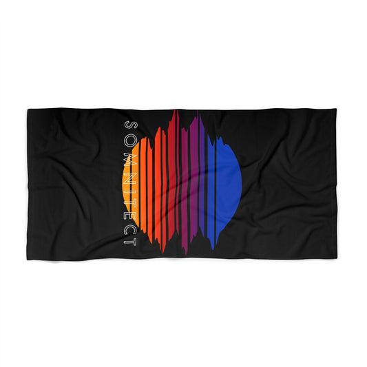 SOMNITECT Vaporwave Beach Towel