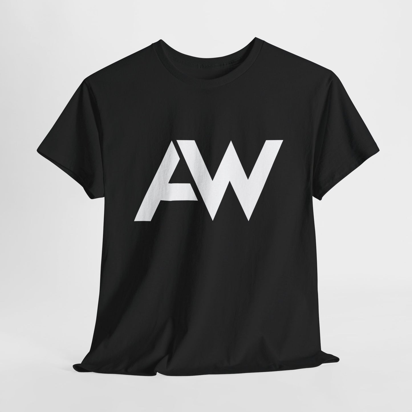 AW White Logo Crew Neck Tee