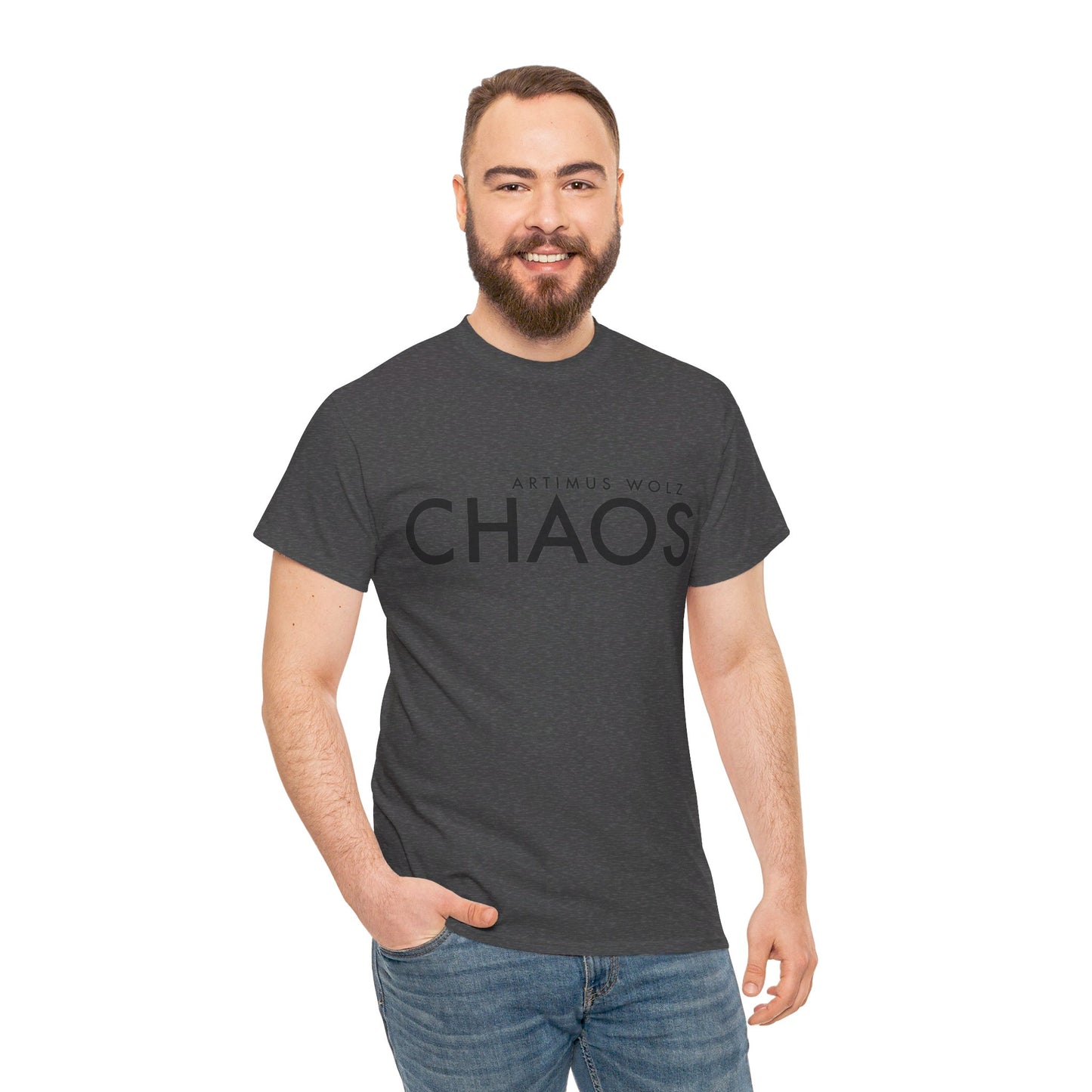 Chaos Black Logo Crew Neck Tee