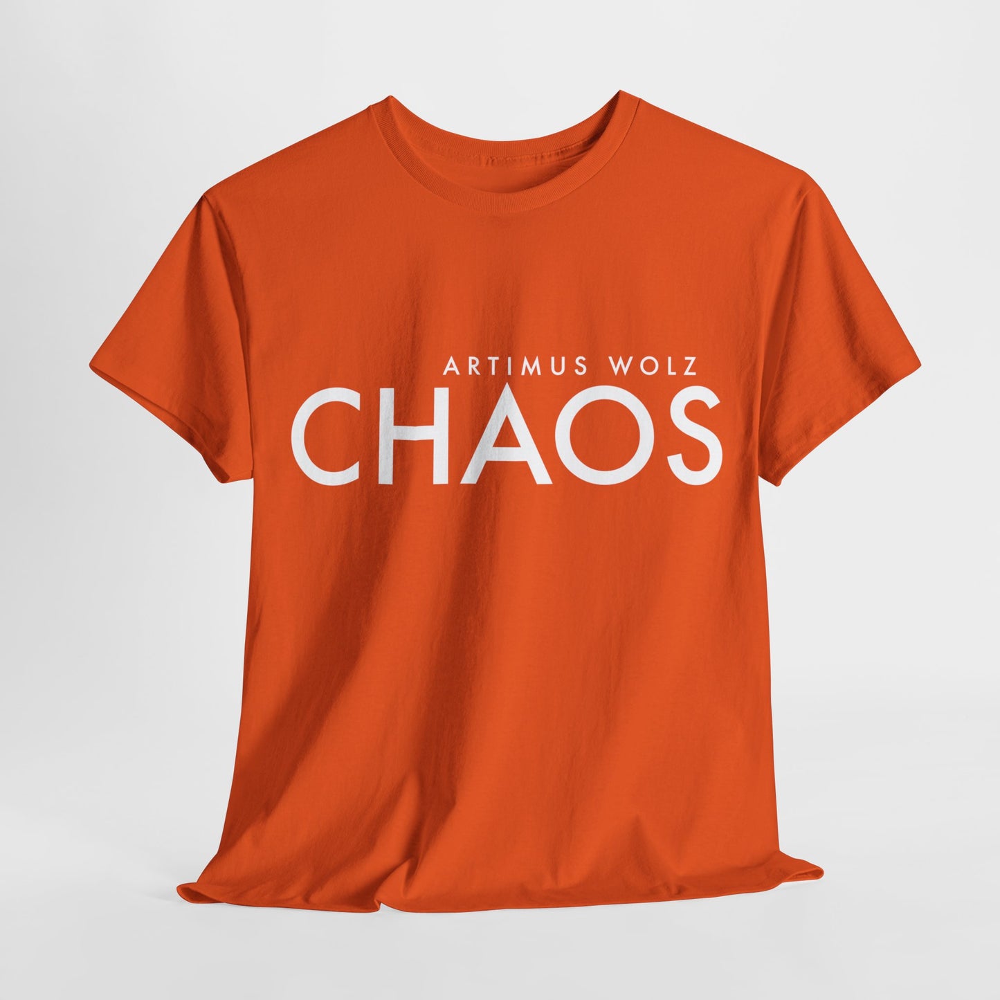 Chaos White Logo Crew Neck Tee