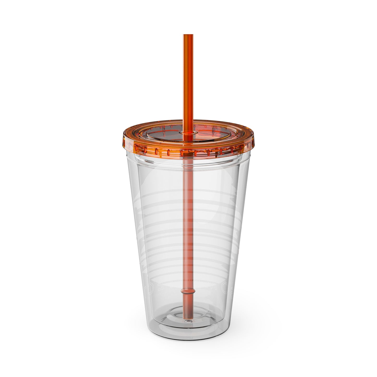 SOMNITECT Vaporwave Sunsplash Tumbler with Straw, 16oz