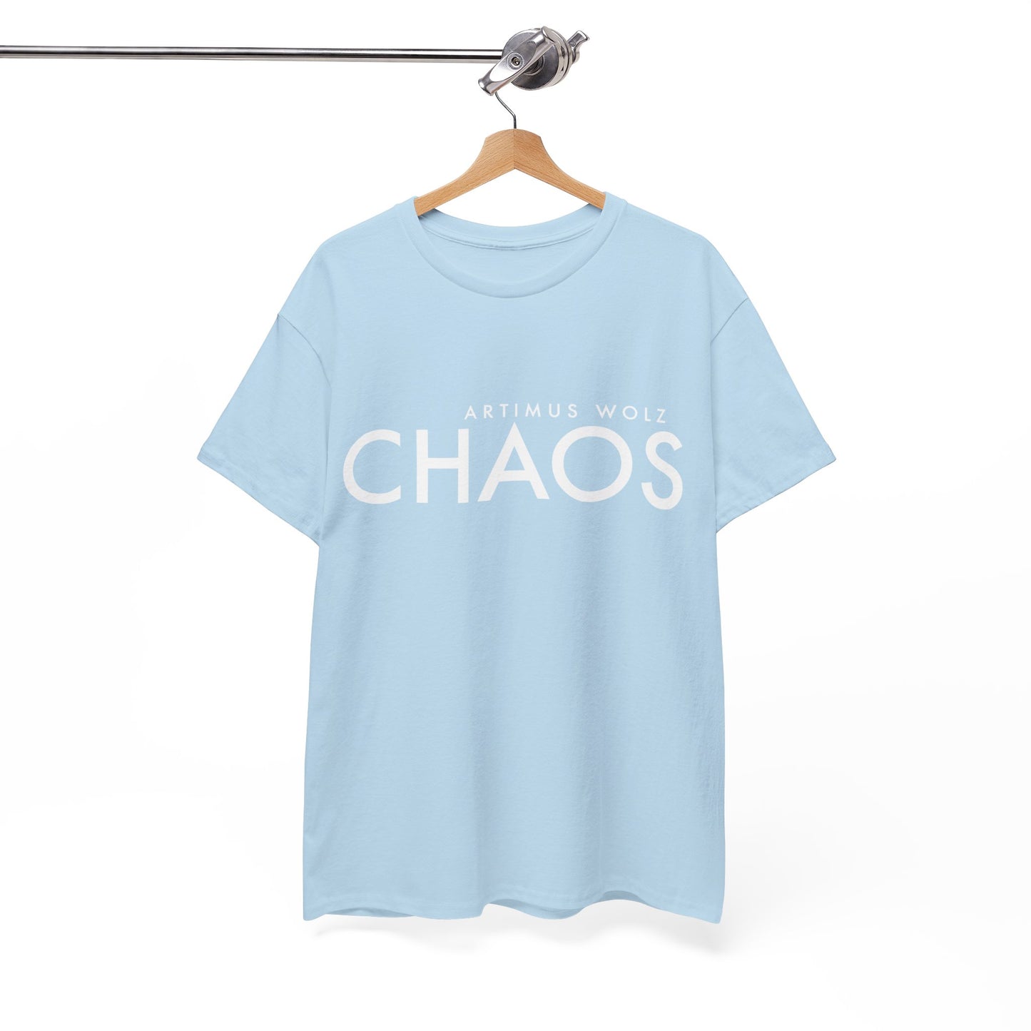 Chaos White Logo Crew Neck Tee