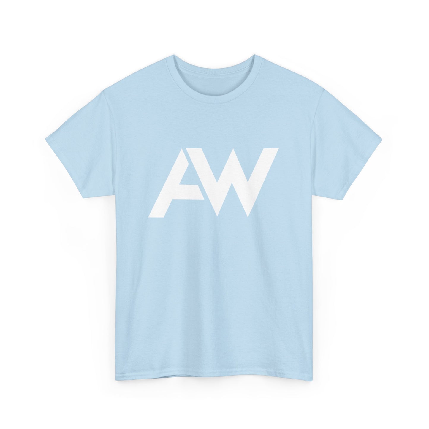 AW White Logo Crew Neck Tee