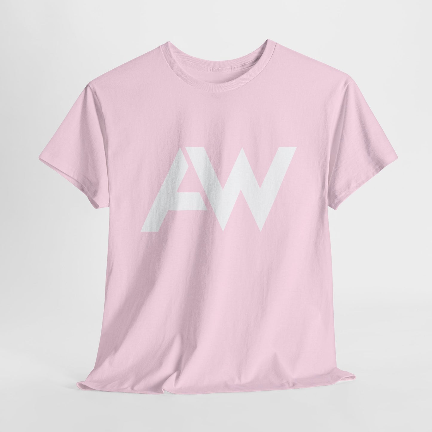 AW White Logo Crew Neck Tee