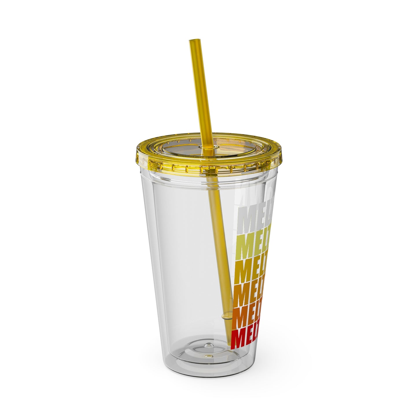 Meltdown Sunsplash Tumbler with Straw, 16oz