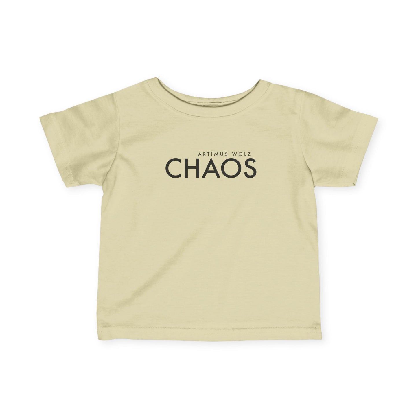 Artimus Wolz Chaos Baby Fine Jersey Tee (Black Logo)