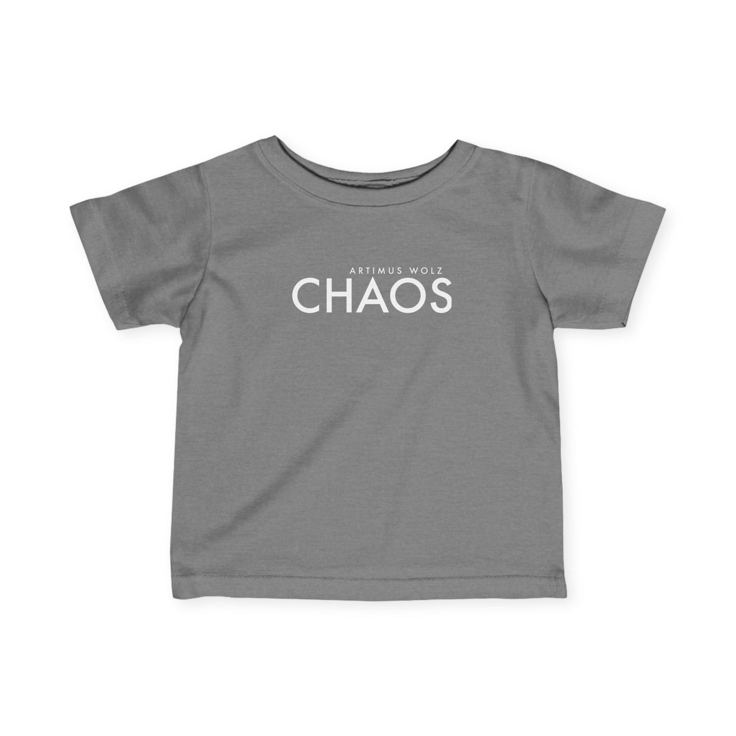 Artimus Wolz Chaos Baby Fine Jersey Tee (White Logo)