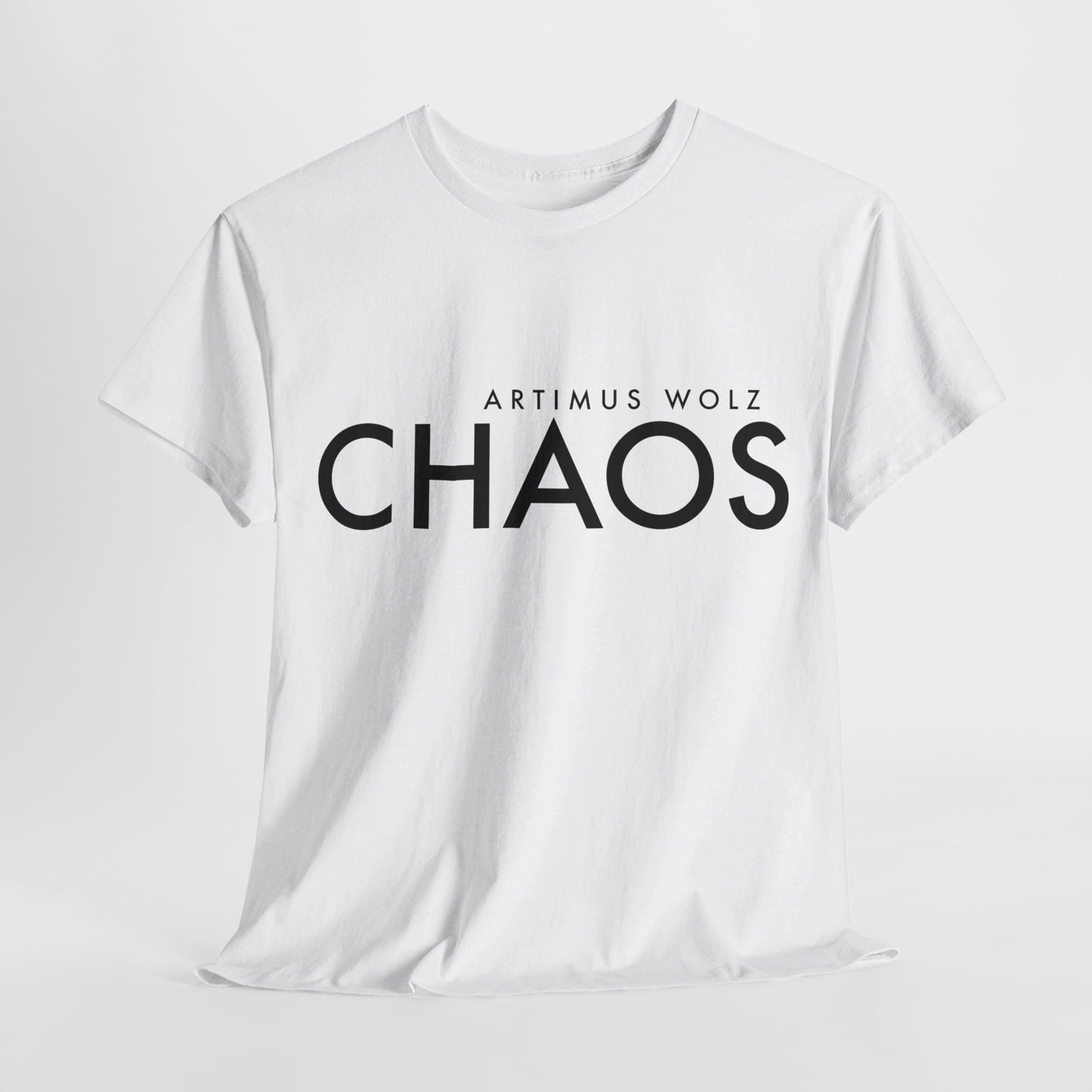 Chaos Black Logo Crew Neck Tee