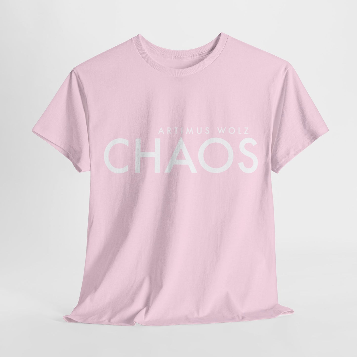 Chaos White Logo Crew Neck Tee