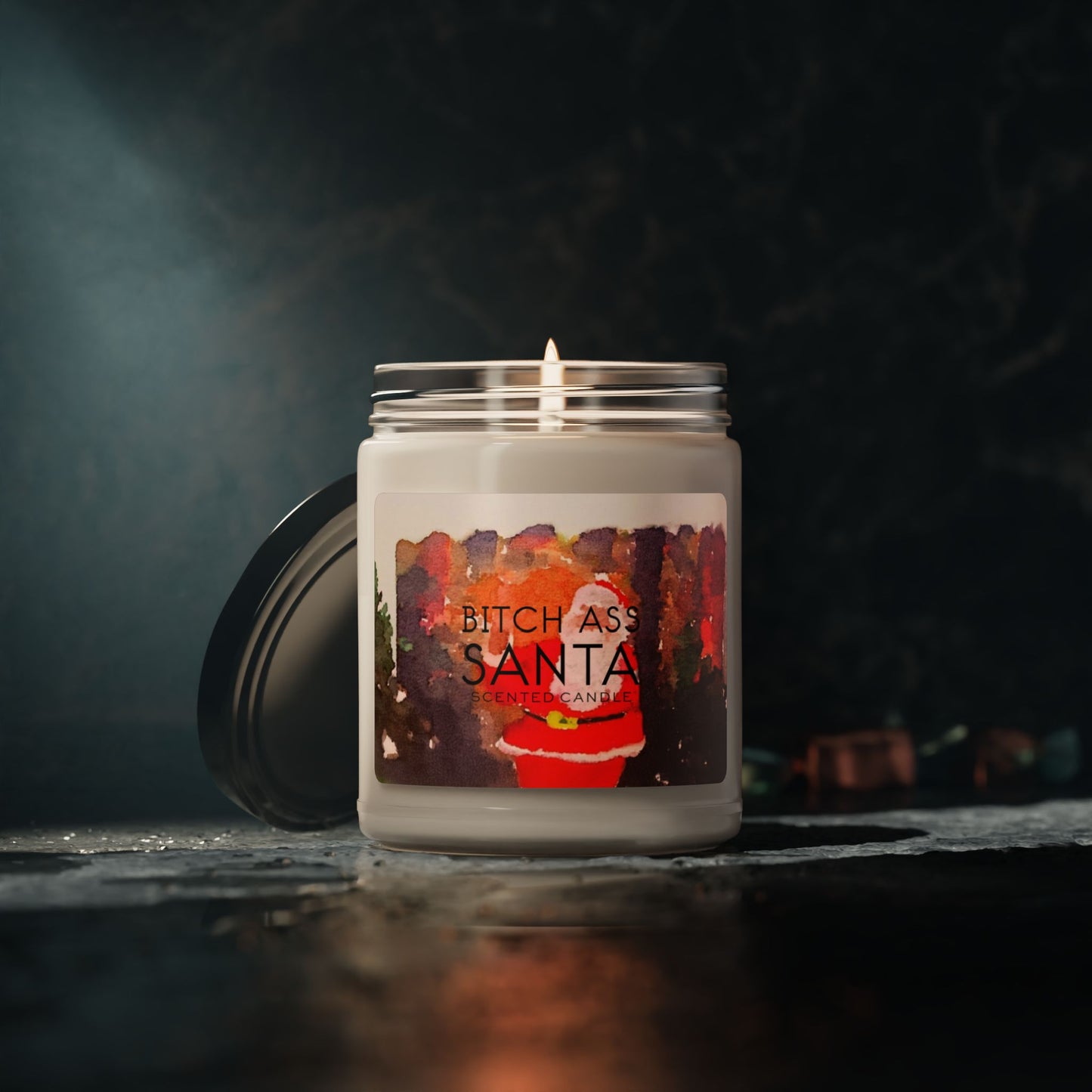 Bitch-Ass Santa Soy Candle, 9oz