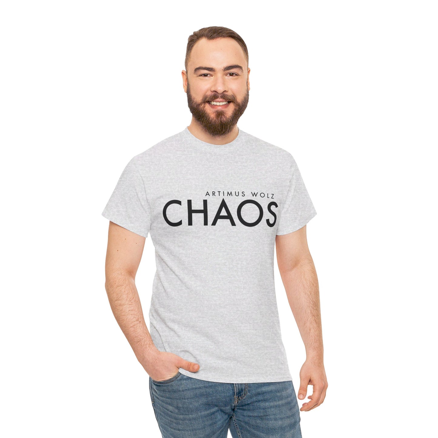 Chaos Black Logo Crew Neck Tee