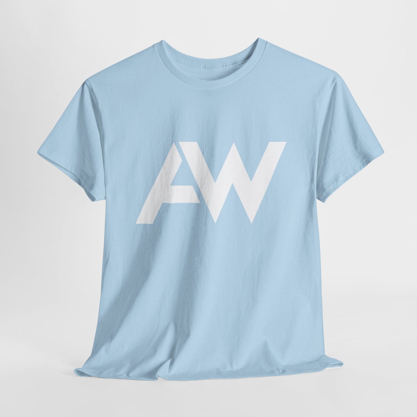 AW White Logo Crew Neck Tee