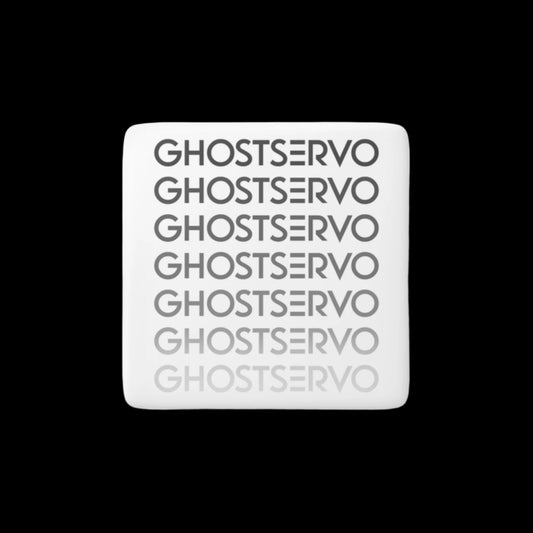 Ghost Servo Ombre Fade Porcelain Magnet