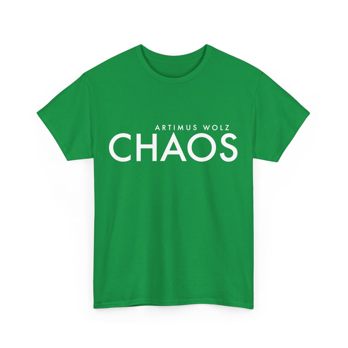 Chaos White Logo Crew Neck Tee