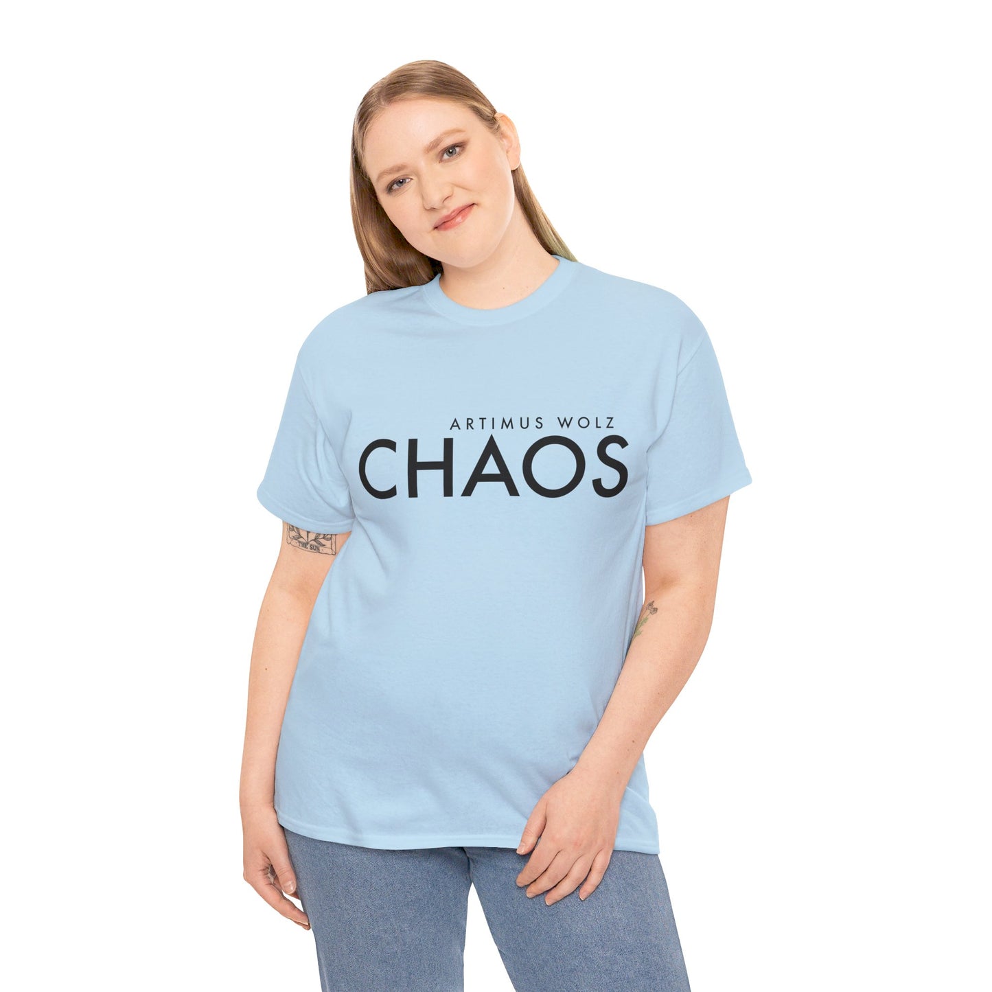 Chaos Black Logo Crew Neck Tee