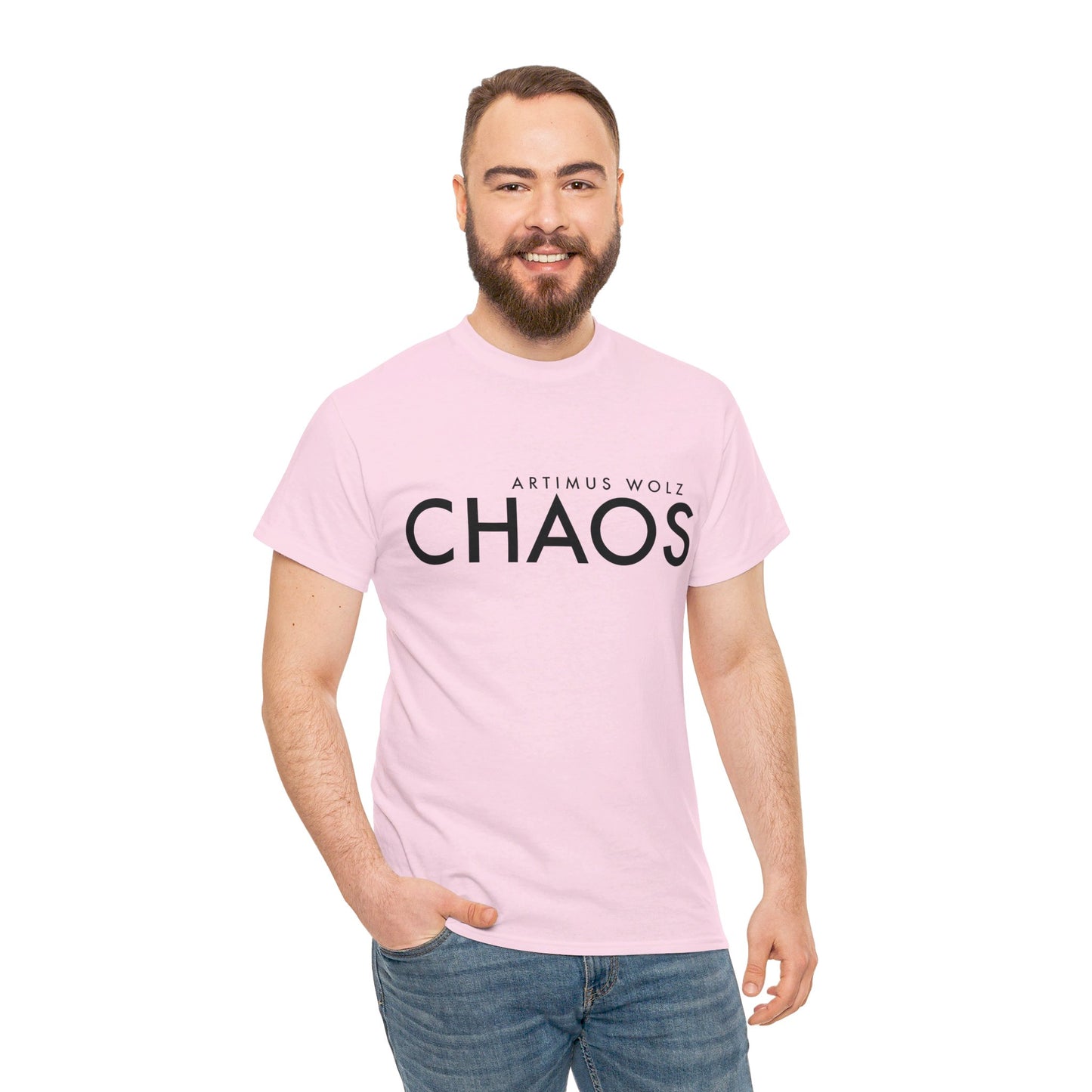 Chaos Black Logo Crew Neck Tee