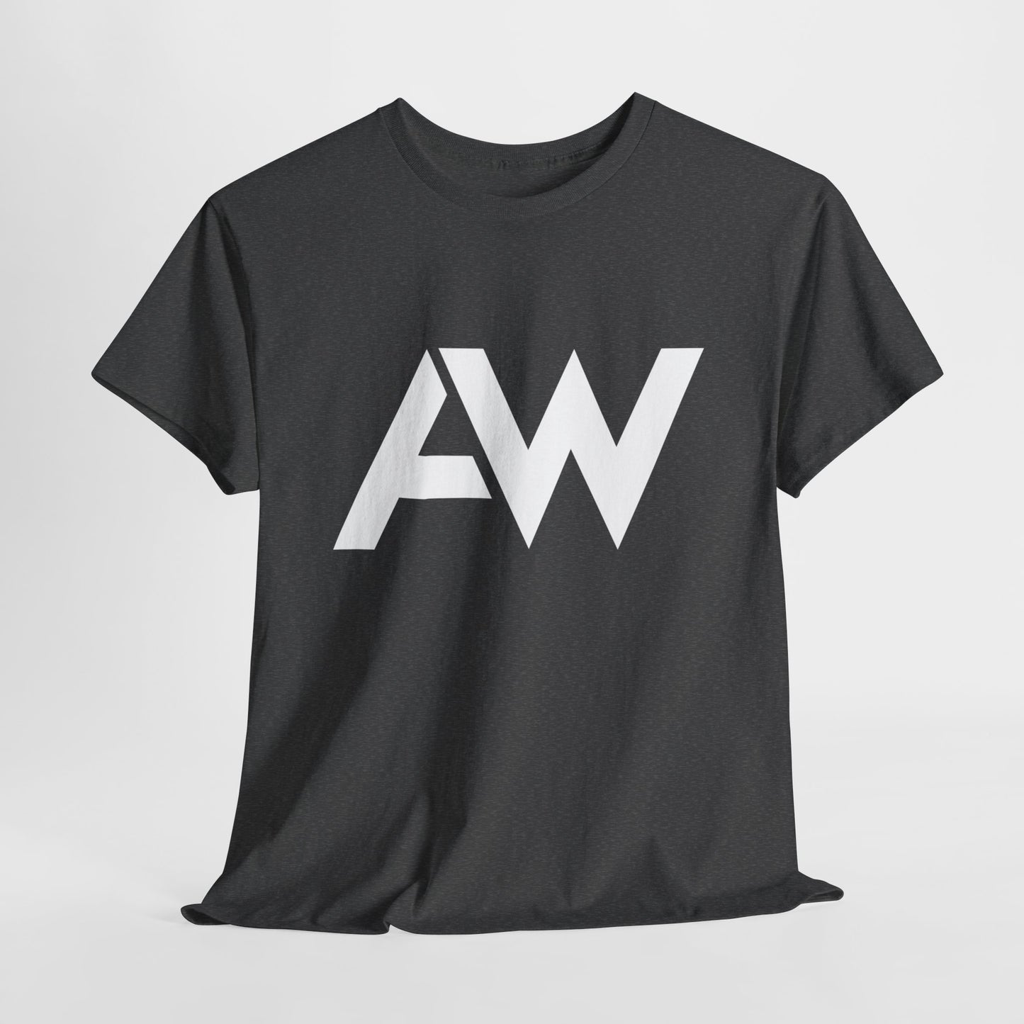 AW White Logo Crew Neck Tee