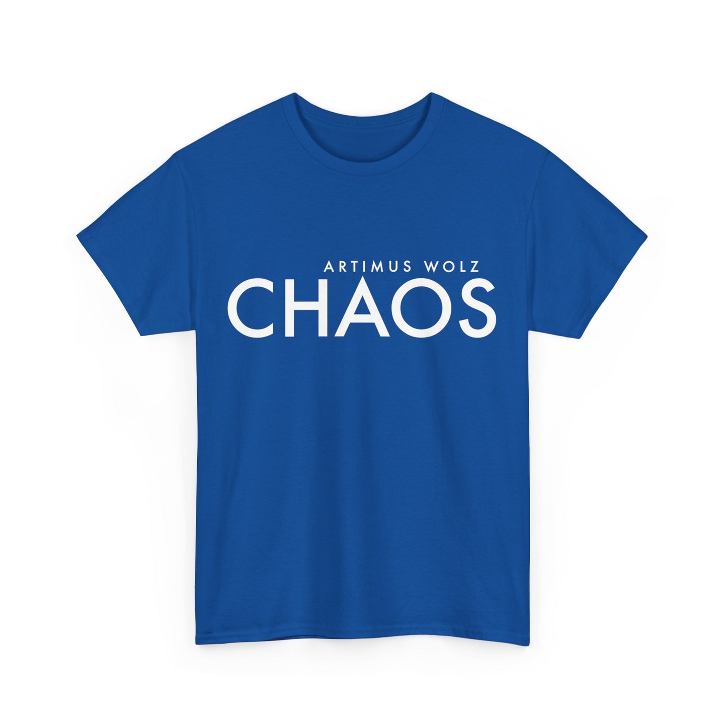 Chaos White Logo Crew Neck Tee