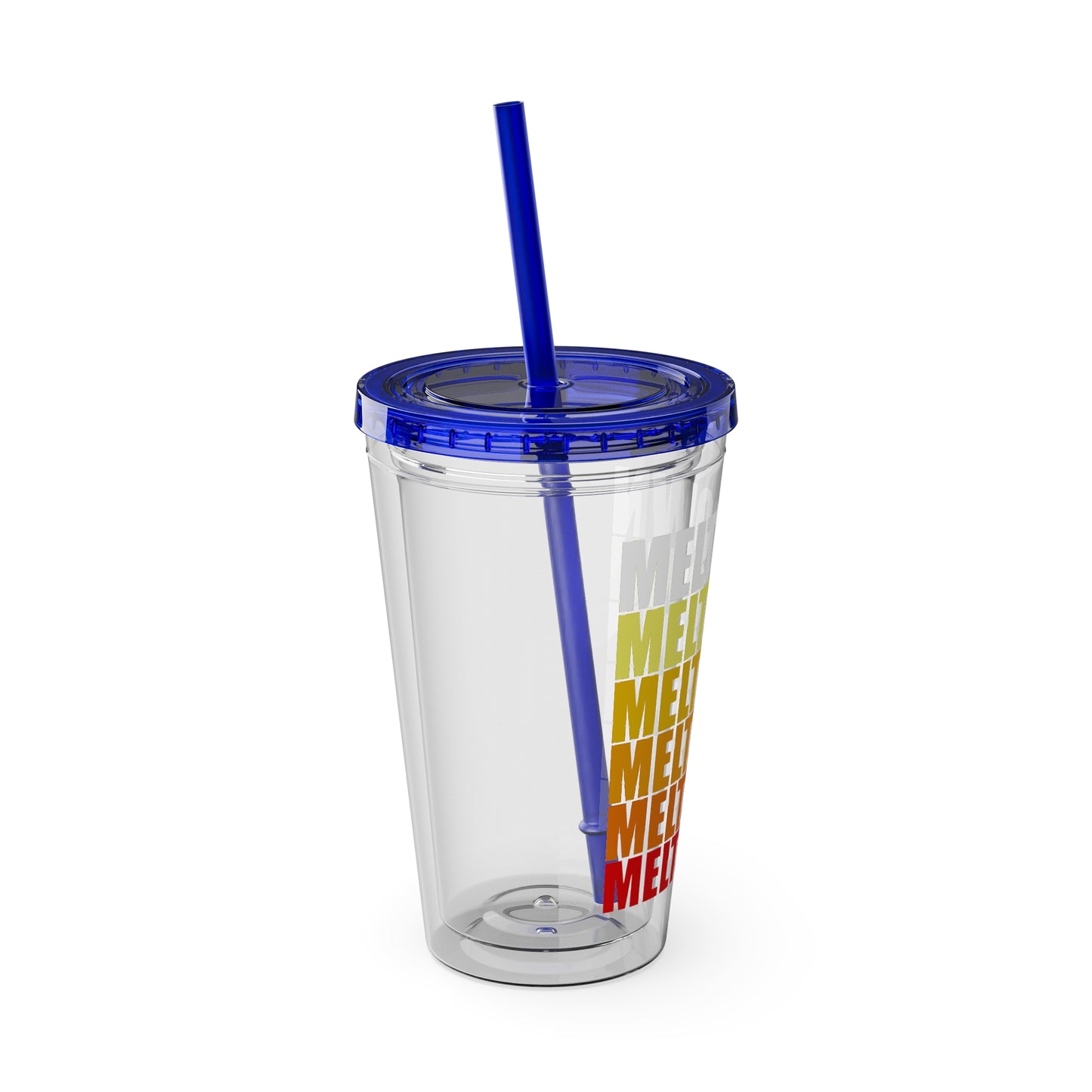 Meltdown Sunsplash Tumbler with Straw, 16oz