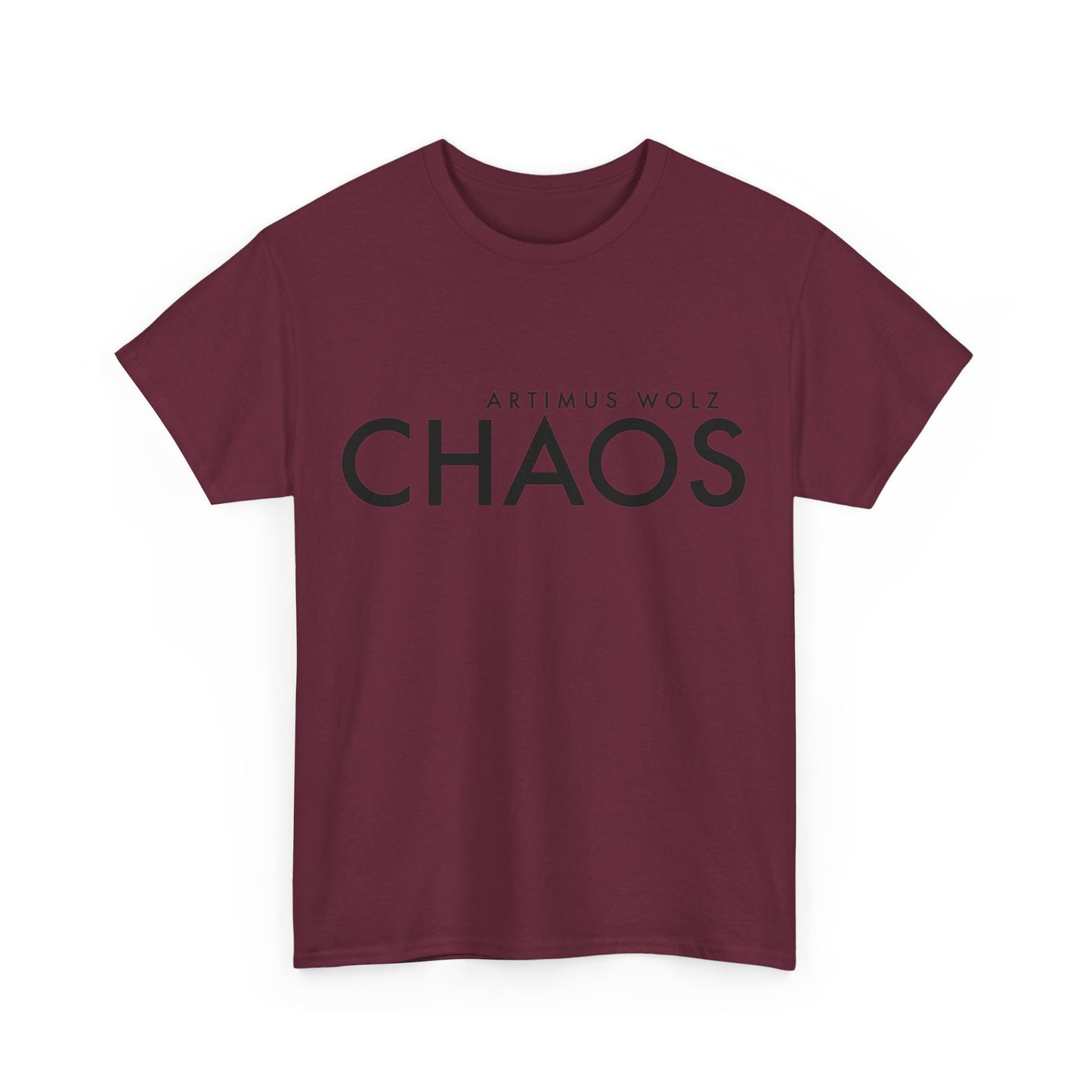 Chaos Black Logo Crew Neck Tee