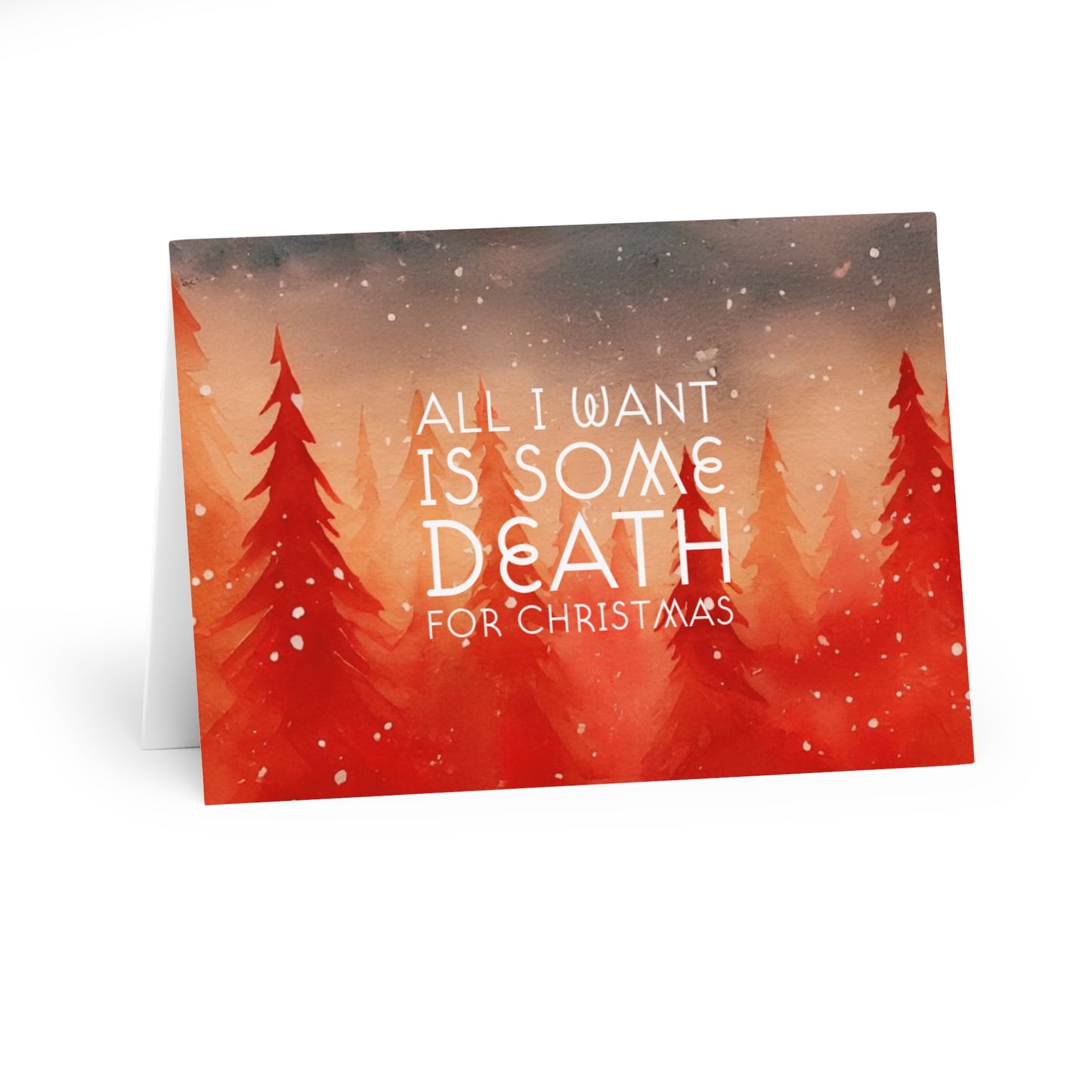 Death for Christmas Greeting Cards (5 Pack)