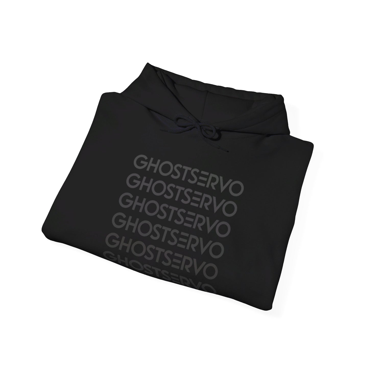 Ghost Servo Gray Ombre Fade Hoodie