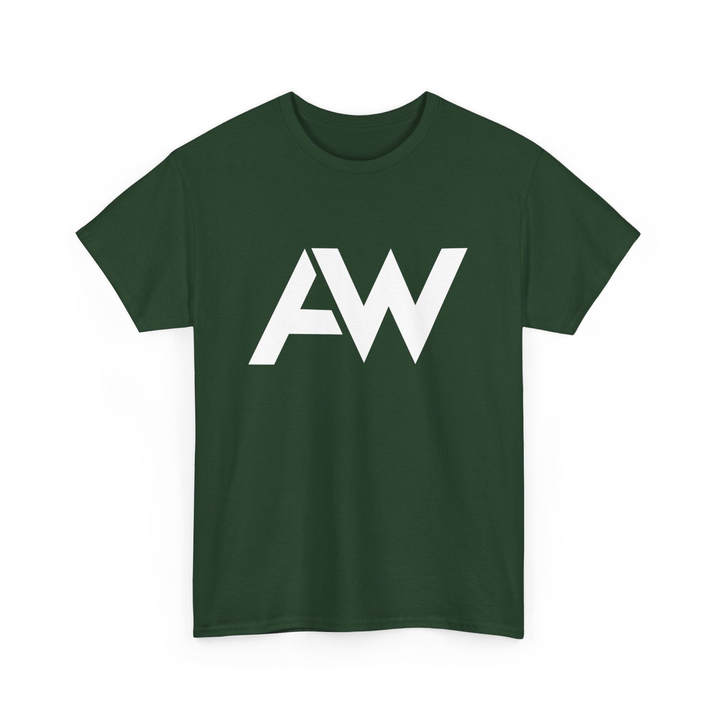 AW White Logo Crew Neck Tee