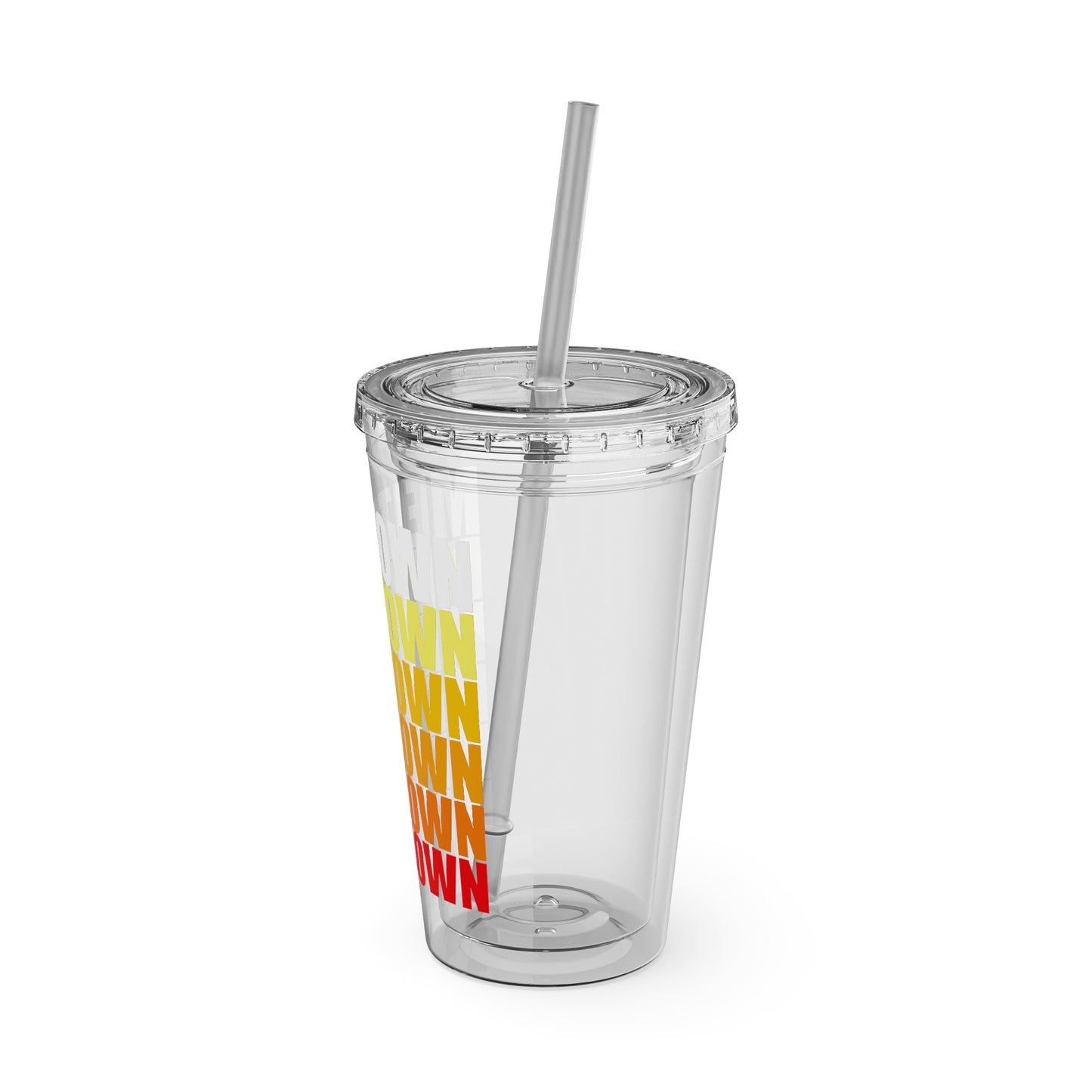 Meltdown Sunsplash Tumbler with Straw, 16oz