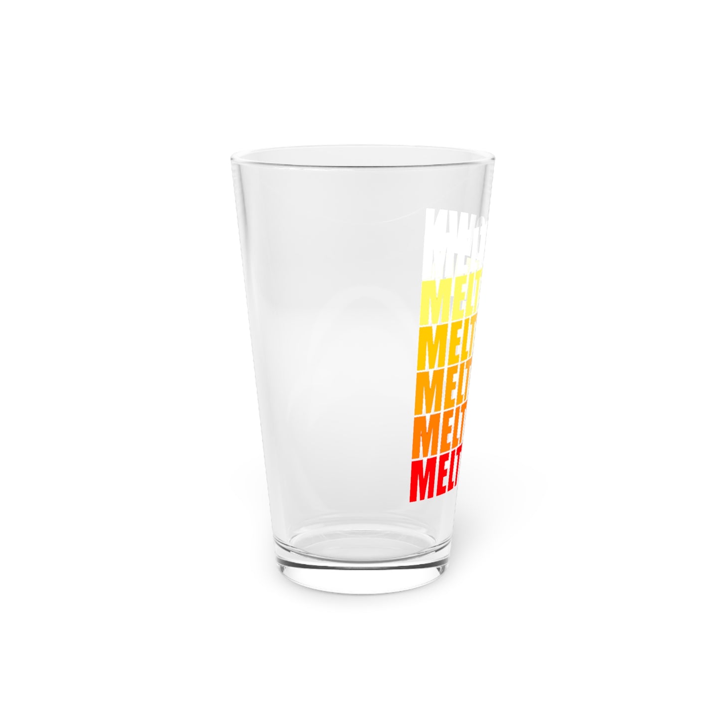 Meltdown Pint Glass, 16oz