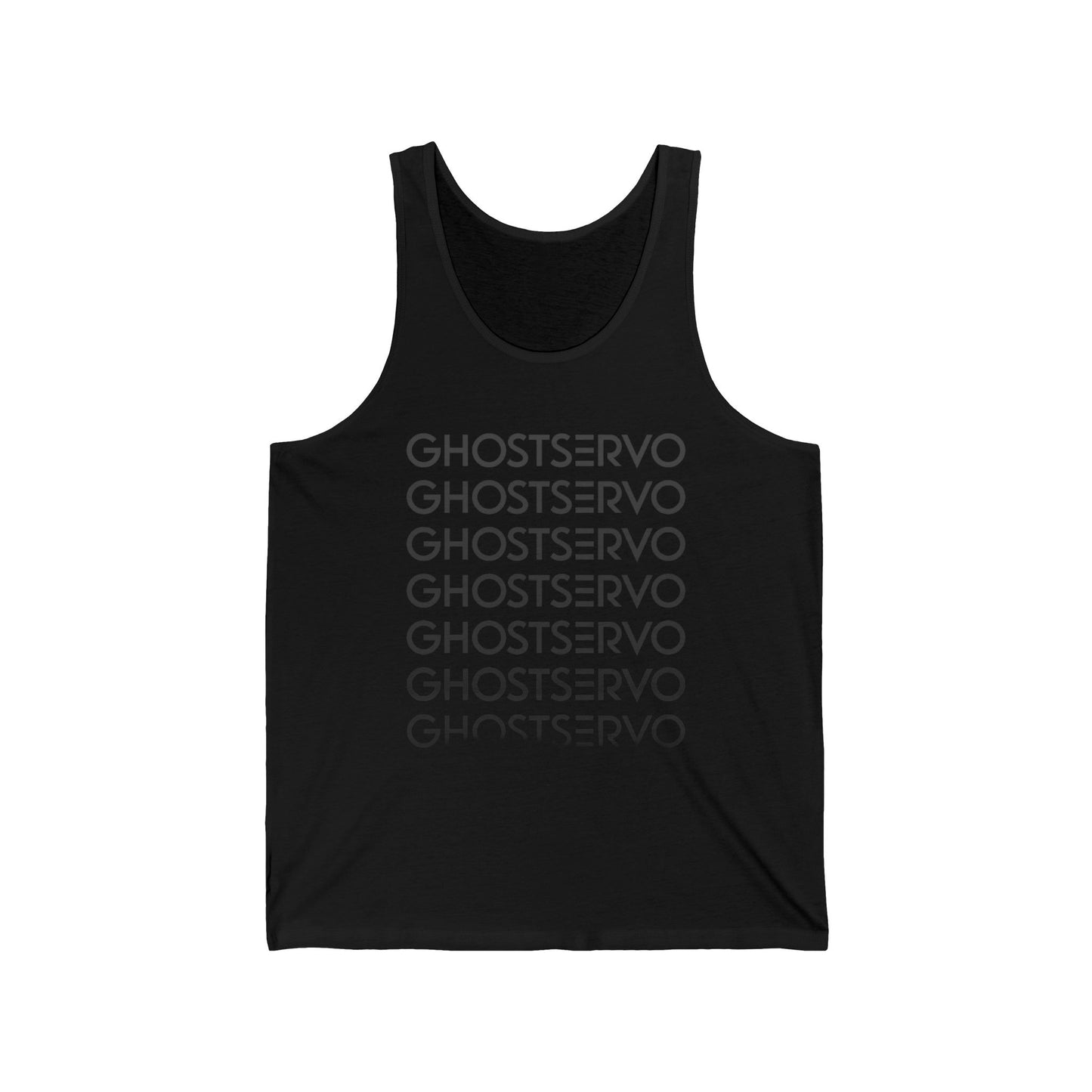 Ghost Servo Gray Ombre Fade Tank