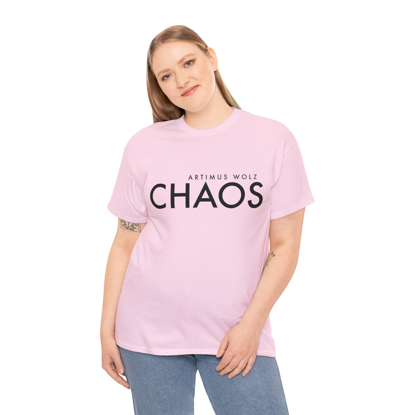 Chaos Black Logo Crew Neck Tee