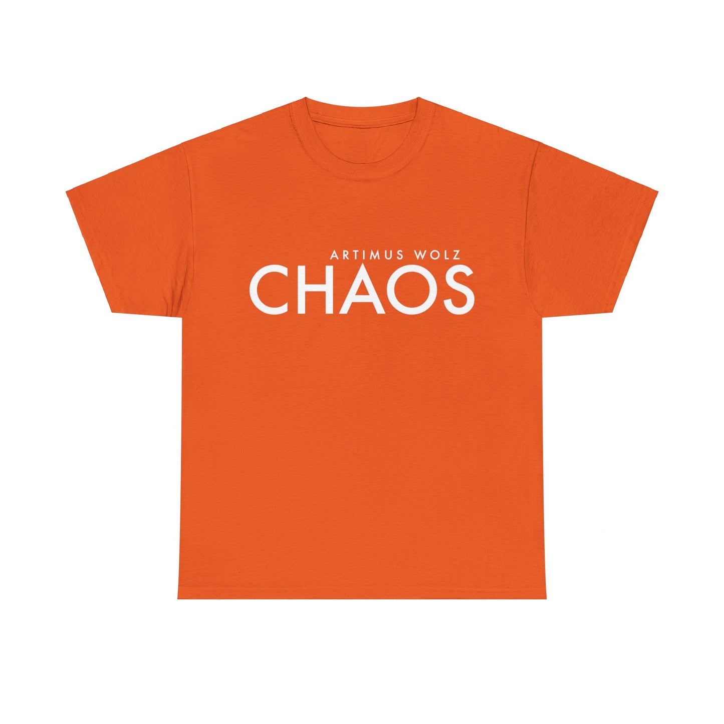 Chaos White Logo Crew Neck Tee