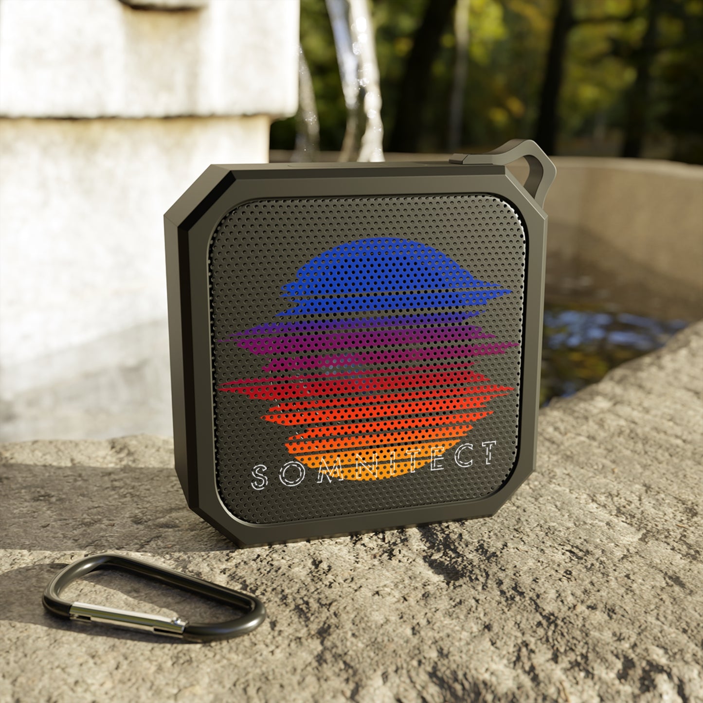 SOMNITECT Vaporwave Blackwater Outdoor Bluetooth Speaker