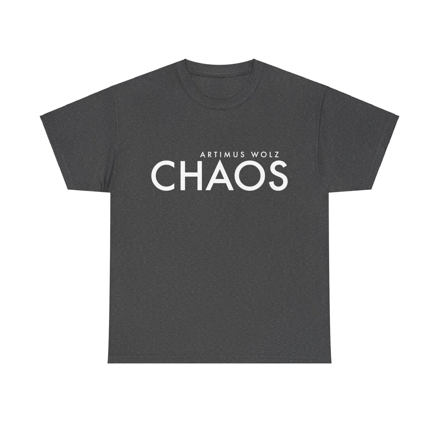 Chaos White Logo Crew Neck Tee