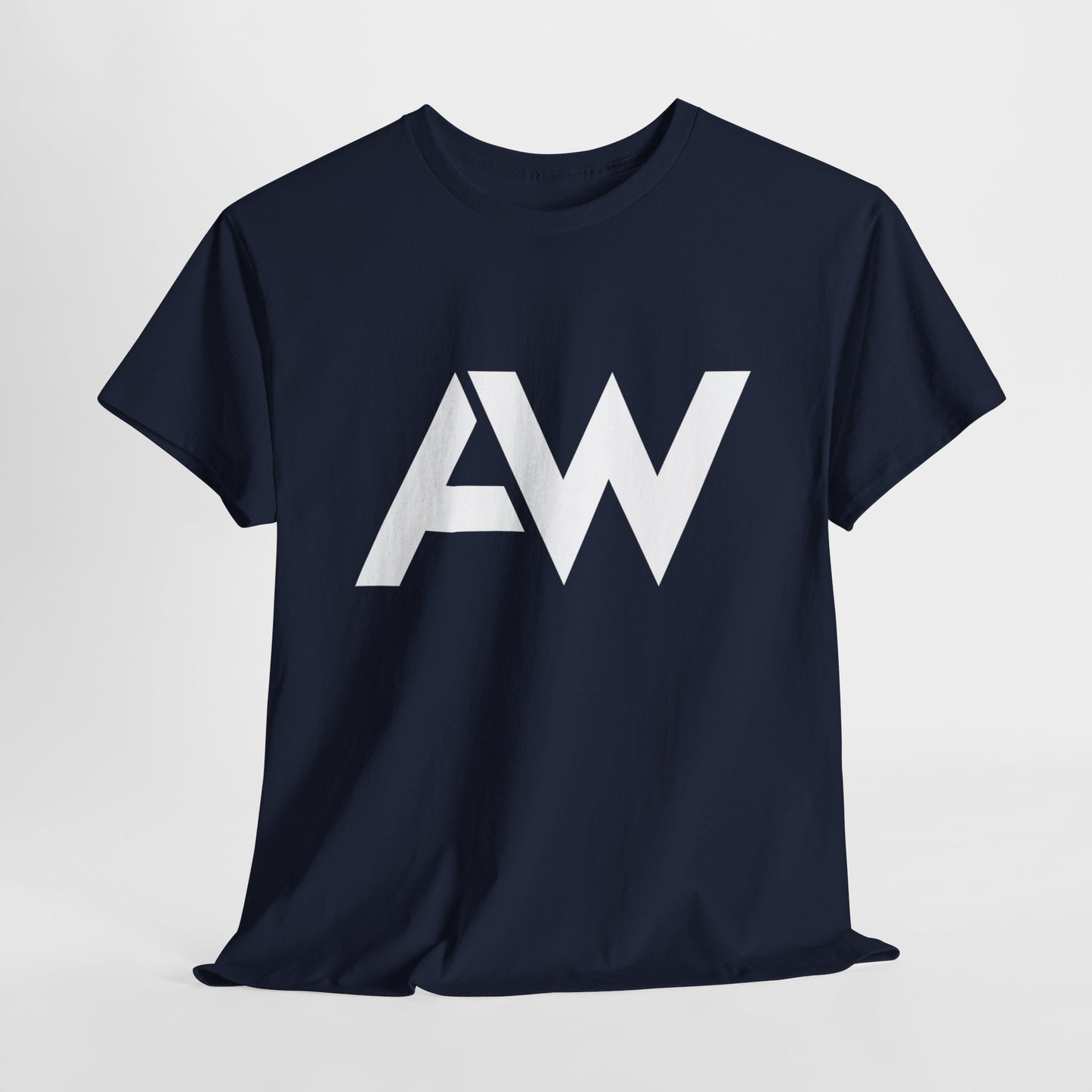 AW White Logo Crew Neck Tee