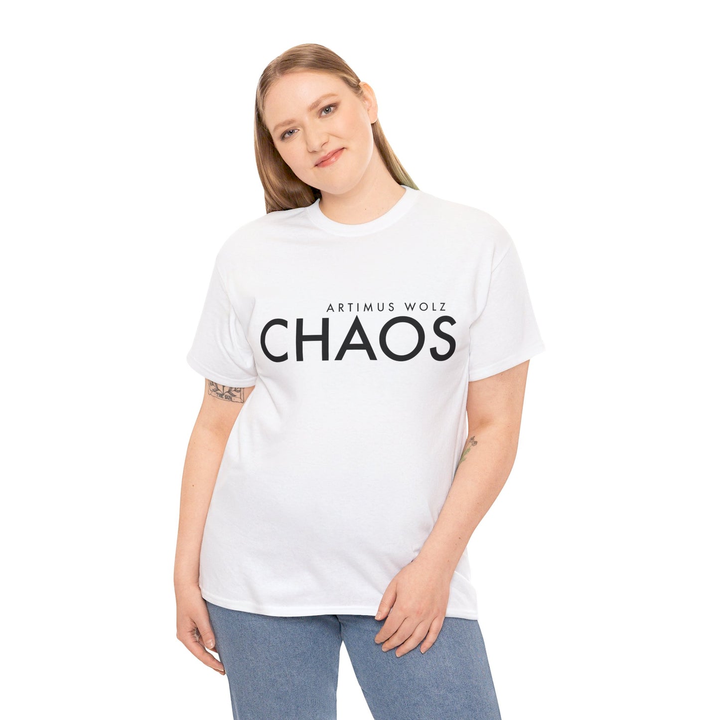 Chaos Black Logo Crew Neck Tee