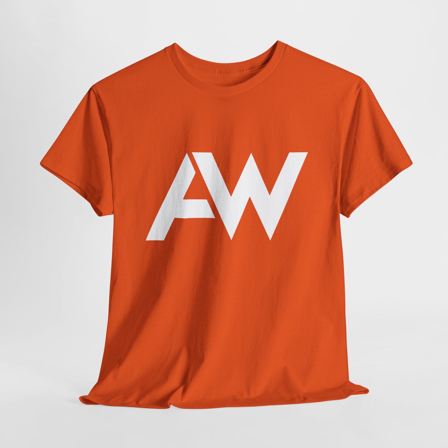 AW White Logo Crew Neck Tee