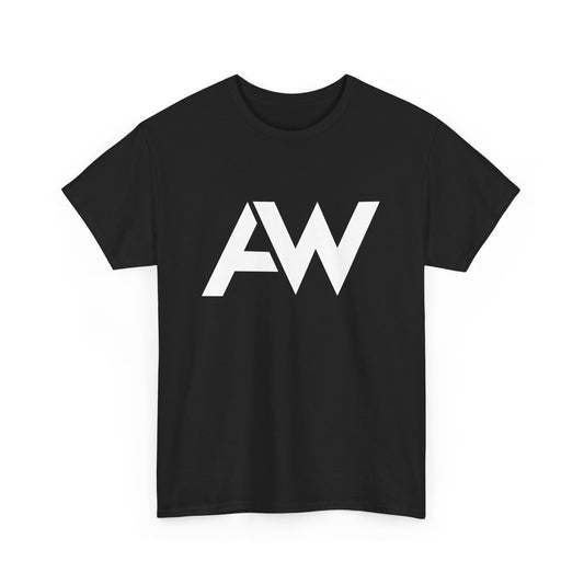 AW White Logo Crew Neck Tee