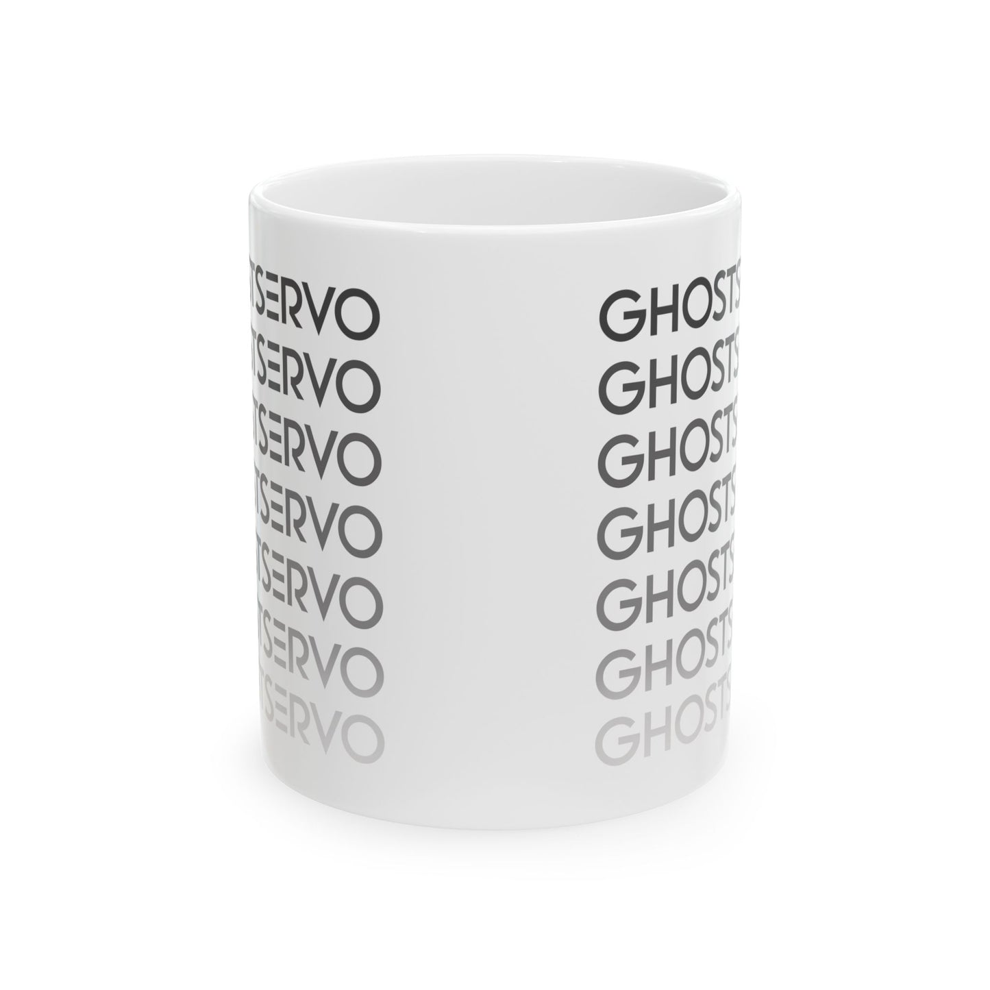 Ghost Servo Gray Ombre Fade Mug