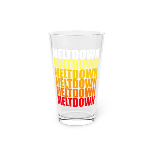 Meltdown Pint Glass, 16oz