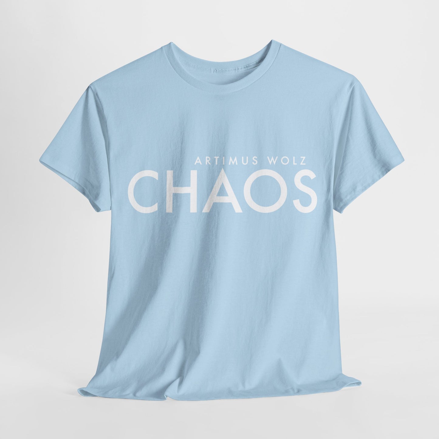 Chaos White Logo Crew Neck Tee