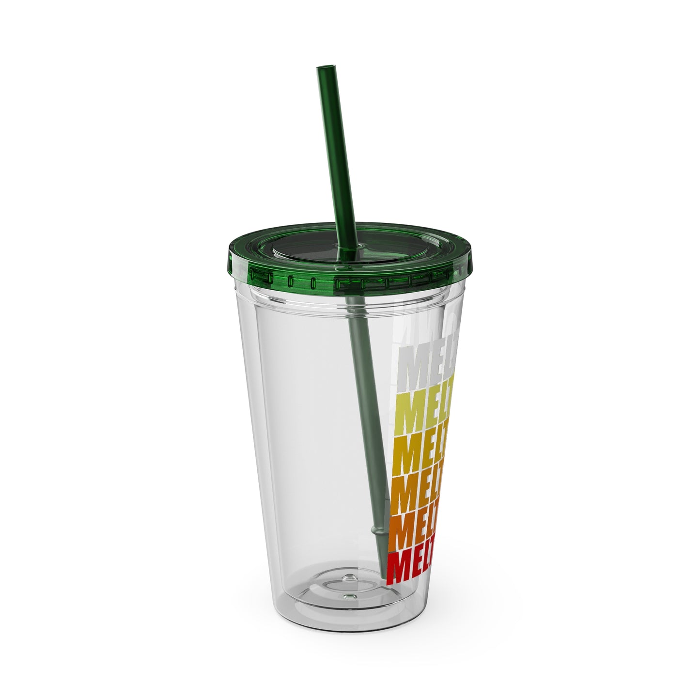 Meltdown Sunsplash Tumbler with Straw, 16oz